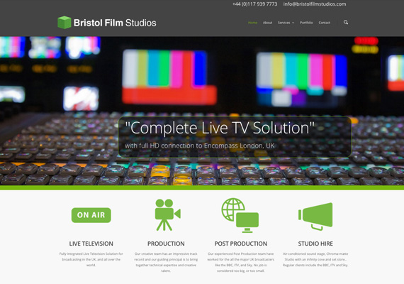 New website for existing client with integrated web videos. Build on Wordpress.
